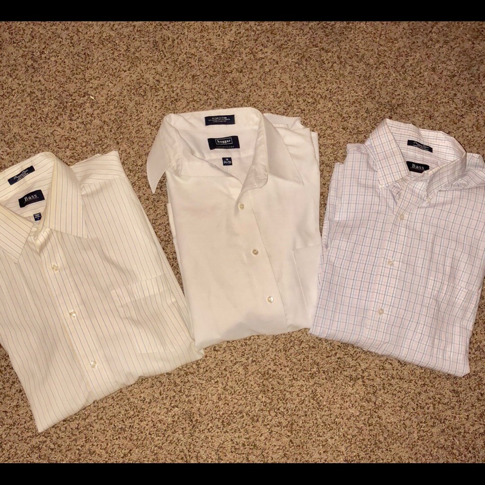 Men’s dress shirt LOT - set of 3. Size 16/ 34-35